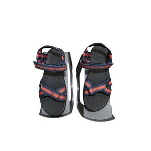 Bogs Rio Youth Orange & Blue Striped Adjustable Strap Hiking Sandals Size 5